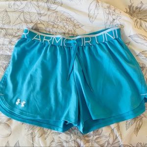 UNDER ARMOUR Blue Running Shorts Size Small
